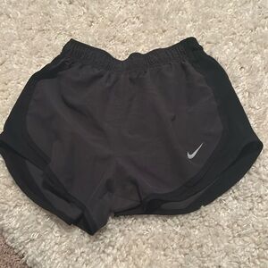 black and dark grey nike shorts